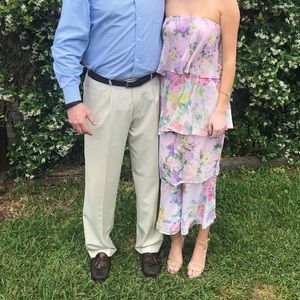 Floral layered jumpsuit